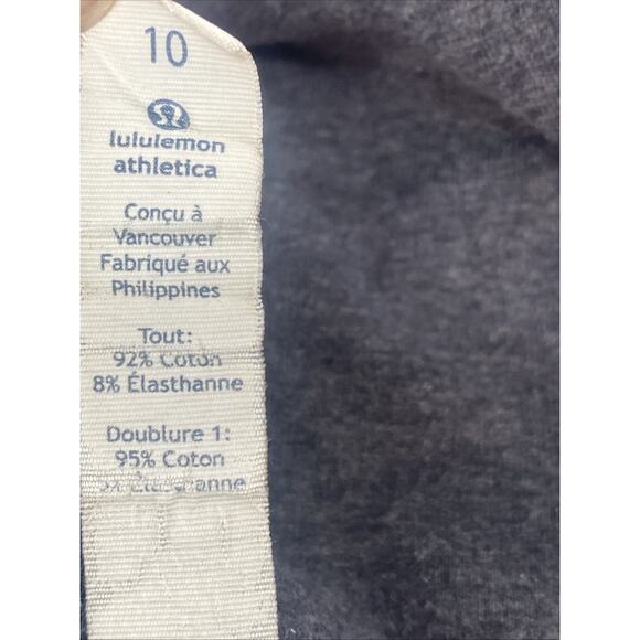 Lululemon Coast Easy Wrap dark grey heathered button jacket size 10 - Picture 9 of 9